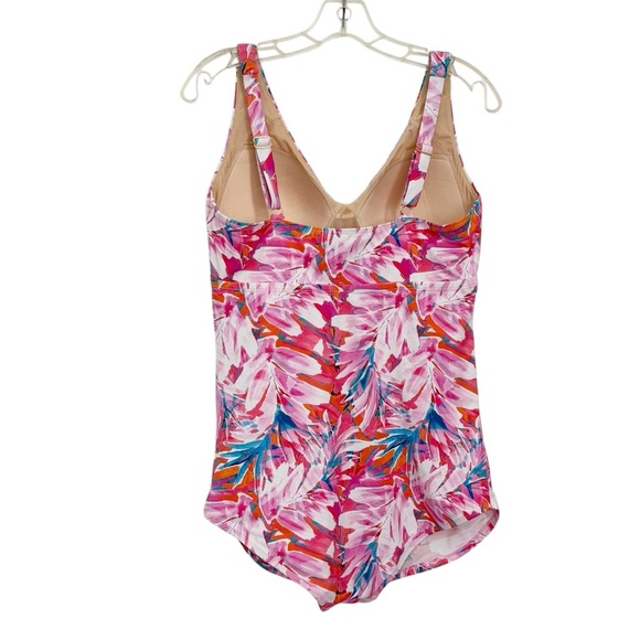 Km Gravel Swimsuits For All Women’s Pink Floral Swim Dress - Picture 3 of 10